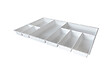 CENTRALE BRICO - Range-couverts Sky 722x474mm blanc - vignette
