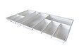 CENTRALE BRICO - Range-couverts Sky 822x474mm blanc - vignette