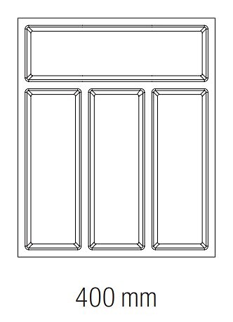CENTRALE BRICO - Range-couverts Classico Kristall softTouch 322x424mm noir - large