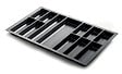 CENTRALE BRICO - Range-couverts Classico Kristall softTouch 822x474mm noir - vignette