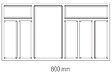 CENTRALE BRICO - Range-couverts Classico Kristall softTouch 722x424mm noir - vignette