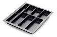 CENTRALE BRICO - Range-couverts Classico Kristall softTouch 422x474mm noir - vignette