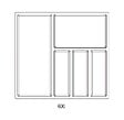 CENTRALE BRICO - Range-couverts Sky 522x474mm blanc - vignette