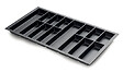 CENTRALE BRICO - Range-couverts Classico Kristall softTouch922x474mm noir - vignette