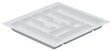 CENTRALE BRICO - Range-couverts 535x490mm blanc - vignette