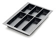 CENTRALE BRICO - Range-couverts Classico Kristall softTouch 322x474mm noir - vignette