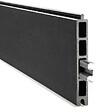 EASY CLOTURE - Kit clôture composite et aluminium à sceller H 1m80 L 5m40 gris anthracite avec renforts acier - Palissade - Brise vue - vignette