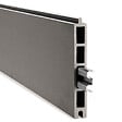 EASY CLOTURE - Kit clôture composite et aluminium à sceller H 1m80 L 10m80 gris quartz avec renforts acier - Palissade - Brise vue - vignette