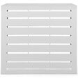 ID MARKET - Cache climatiseur en métal blanc protection unité extérieur 95 x 50 x 80 cm - vignette