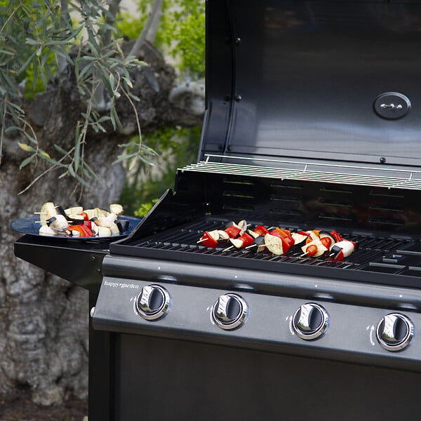 HAPPY GARDEN - Barbecue au gaz RENO - 4 brûleurs avec thermomètre 14kW - large