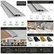 PROTOCOLE HOME - Profil de jonction aluminium 13 mm - 2,80 m - noir/silver/gold - vignette