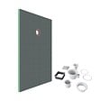 AICA SANITAIRE - Pack de 2 receveur de douche prêt à carreler - 120x80x4 cm - Avec kit de bonde complet - En polystyrène extrudé, recoupable sur mesure, rectangulaire - vignette