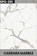 PROTOCOLE HOME - SPC Plaque décorative effet Marbre Carrara MAT 260x122 cm - Panneau mural et sol SPC-201 - vignette