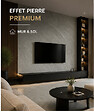 PROTOCOLE HOME - Plaque SPC Effet Marbre Gris PIETRA LIGHT - Revêtement Mural  étanche - SPC-202 - vignette