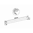 AICA SANITAIRE - Aica Cabine de douche pivotante 80x70x195cm - profil de porte H.197cm -  verre anticalcaire avec paroi latérale et barre de fixation - vignette