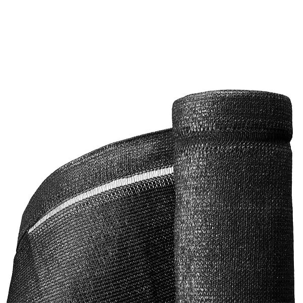 EASY CLOTURE - Brise vue toile en rouleau haute densité (350gr/m²) H 1m23 longueur 10M - Noir - large