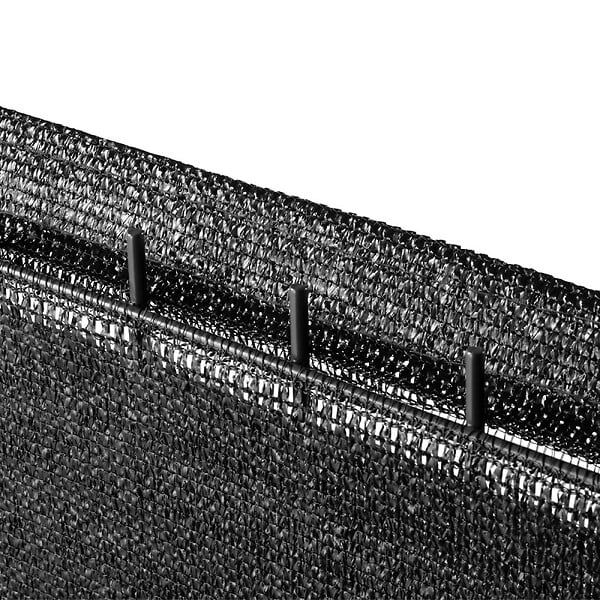 EASY CLOTURE - Brise vue toile en rouleau haute densité (350gr/m²) H 1m23 longueur 10M - Noir - large