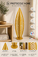 PROTOCOLE HOME - Sapin décoratif extérieur en acier 3 mm - Sculpture design pour jardin et terrasse - vignette