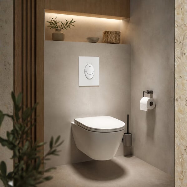 GROHE - Bâti-support autoportant Rapid SL Project 1.13 M + Plaque commande Skate Air blanc alpin - large