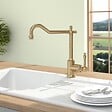 VILLEROY ET BOCH - Robinet cuisine  Avia 2.0 Or mat + nettoyant - vignette