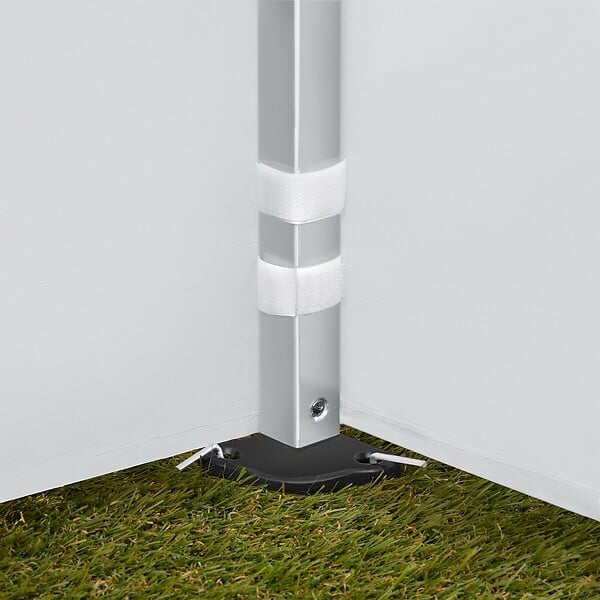 TECTAKE - Pavillon pliable Viola 3 x 6 m, aluminium, 6 panneaux latéraux blanc - large