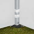 TECTAKE - Pavillon pliable Viola 3 x 6 m, aluminium, 6 panneaux latéraux blanc - vignette