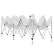 TECTAKE - Pavillon pliable Viola 3 x 6 m, aluminium, 6 panneaux latéraux blanc - vignette