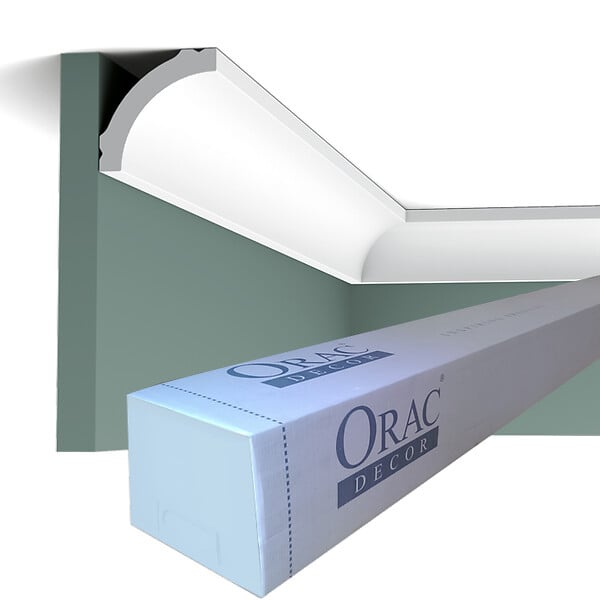 ORAC DECOR - CB521 Corniche plafond Orac Decor - 5x5x200cm (h x p x L) - polystyrène Carton complet - large