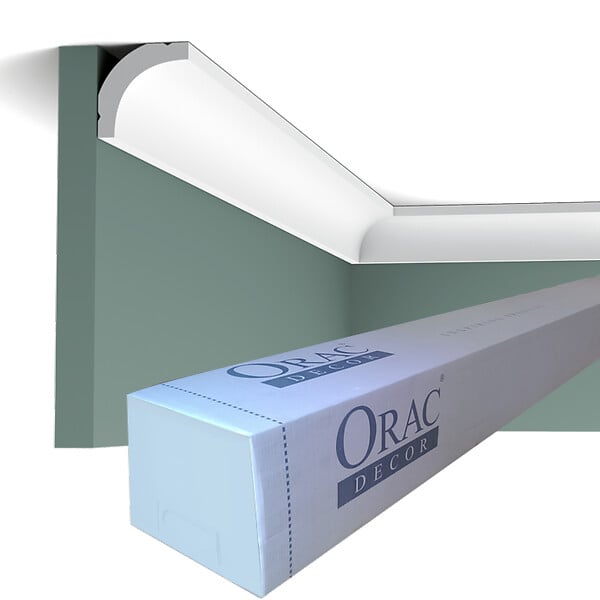 ORAC DECOR - CB520 Corniche plafond Orac Decor - 3,5x3,5x200cm (h x p x L) - polystyrène Carton complet - large