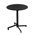 OVIALA - Ensemble table de jardin et 2 chaises en métal noir - Palavas - vignette