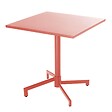 OVIALA - Ensemble table 70 cm et 2 chaises de jardin en métal argile - Palavas - vignette