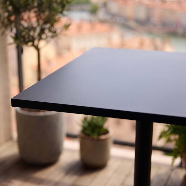 OVIALA - Table inclinable 70 cm et pieds encastrables en métal - Palavas - large