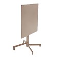OVIALA - Ensemble table 70 cm et 2 fauteuils de jardin en métal taupe - Palavas - vignette