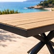 CONCEPT USINE - Table de jardin 8 places effet bois 190cm ALMADA - vignette
