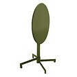 OVIALA - Ensemble table de jardin et 2 chaises en métal vert kaki - Palavas - vignette