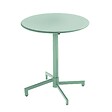 OVIALA - Ensemble table de jardin et 2 chaises en métal vert sauge - Palavas - vignette