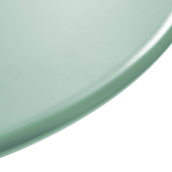 OVIALA - Ensemble table de jardin et 2 chaises en métal vert sauge - Palavas - large