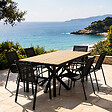 CONCEPT USINE - Ensemble de jardin table 190cm effet bois + 6 fauteuils ALMADA - vignette