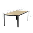 CONCEPT USINE - Ensemble table de jardin 200 cm en aluminium et 10 chaises pliantes LAGOS - vignette