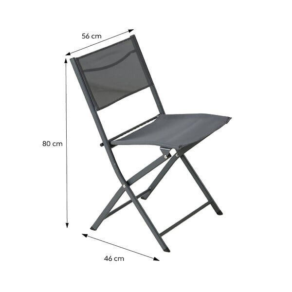 CONCEPT USINE - Ensemble table de jardin 200 cm en aluminium et 10 chaises pliantes LAGOS - large