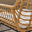 CONCEPT USINE - Ensemble de jardin 2 fauteuils et table basse effet rotin naturel GALICIA - vignette