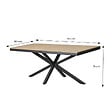 CONCEPT USINE - Ensemble de jardin table 190cm effet bois + 8 fauteuils ALMADA - vignette
