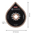 BOSCH - Lame segment carbure Expert  AVZ70RT4 pour outil oscillant - 2608900041 - vignette