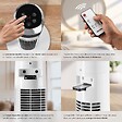 TECTAKE - Ventilateur colonne blanc silencieux économe énergie 3 modes 3 vitesses oscillation 90° écran tactile led - vignette