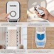 TECTAKE - Refroidisseur d'air Alaska 4 en 1, réservoir d'eau de 5 l, 3 modes, 3 niveaux blanc - vignette
