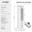 TECTAKE - Refroidisseur d'air Alaska 4 en 1, réservoir d'eau de 5 l, 3 modes, 3 niveaux blanc - vignette