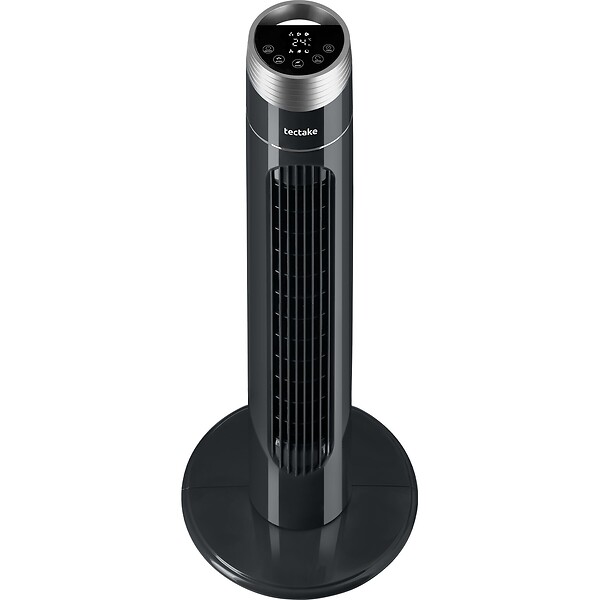 TECTAKE - Ventilateur colonne 90 cm gris anthracite - large
