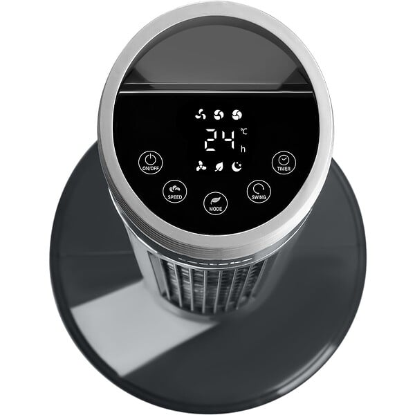 TECTAKE - Ventilateur colonne 90 cm gris anthracite - large
