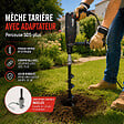 GT MARKET - Lot de mèches de tarière Ø 40, 60 et 80 mm avec adaptateur pour perceuse et perforateur SDS-plus - vignette