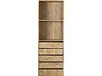 HABITAT ET JARDIN - Armoire avec 5 tiroirs et 2 étagères "Opéra" - 60 x 45 x 180 cm - Beige - vignette